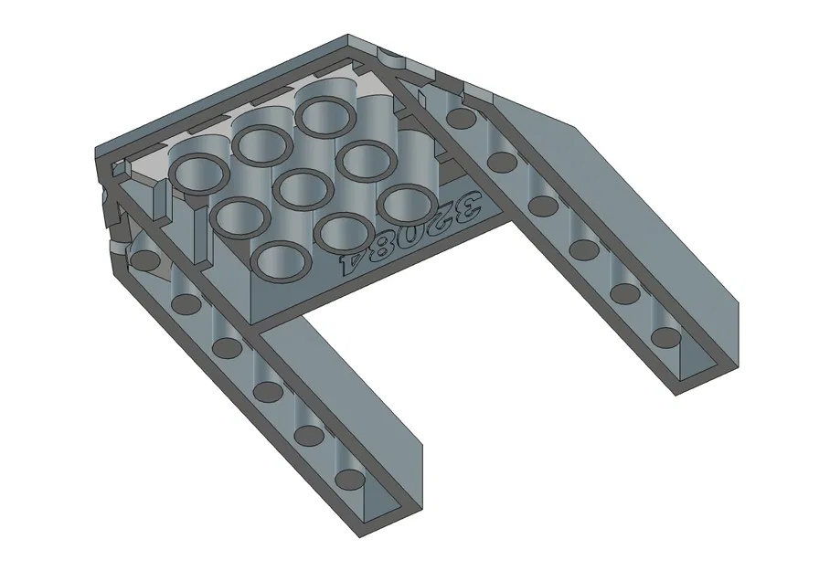 Mô hình LEGO Brick 32084 Wedge 6 x 8 (Có file Fusion) - Tối ưu cho in 3D FDM - Image 3