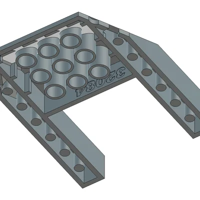Mô hình LEGO Brick 32084 Wedge 6 x 8 (Có file Fusion) - Tối ưu cho in 3D FDM