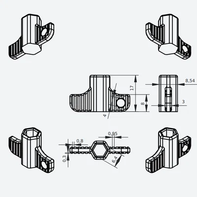 Móc Khóa Tích Hợp Đầu Vặn Vít (2g Keychain Bit Driver)