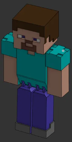 Mô hình Minecraft Steve cử động được - Image 1
