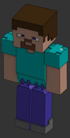 Mô hình Minecraft Steve cử động được