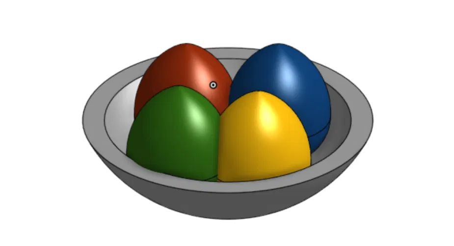 Mô hình trứng Phục sinh (Easter Eggs) in 3D đẹp mắt - Image 1