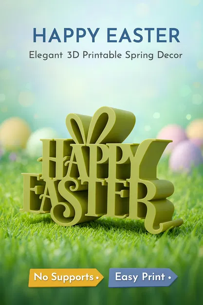 Bảng trang trí Happy Easter - Image 1