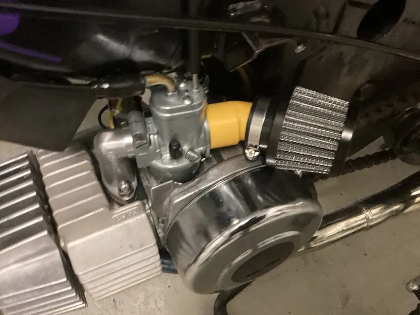 Adapter 30° chuyển góc lọc gió (28 mm) cho bình xăng con Puch - Image 3