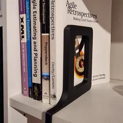 Thanh giữ sách trượt lắp cho kệ 15mm