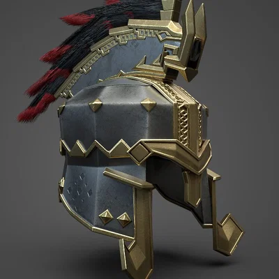 Mô hình mũ chiến binh Dwarf (dwarf helmet) in 3D siêu chi tiết