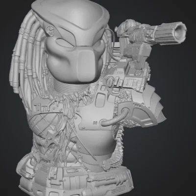 Mô hình tượng Predator Bust cực ngầu cho người sưu tầm Sci-fi