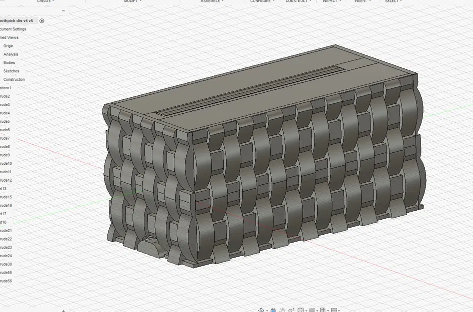 Hộp đựng tăm in 3D thiết kế họa tiết đan lát độc đáo - Image 4
