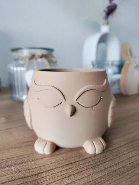 Chậu cây hình cú “Milo” ♡ - Đồ trang trí dễ thương - Image 4