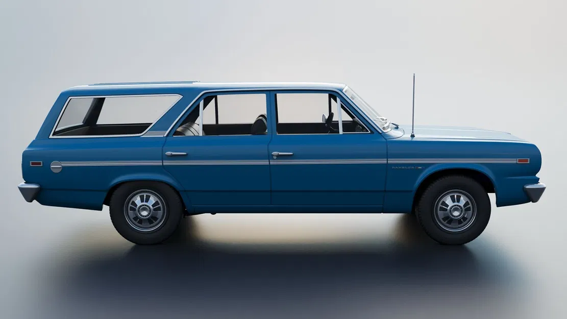 Mô hình 3D AMC Rambler Station Wagon 1969 - Tinh hoa xe cổ - Image 1