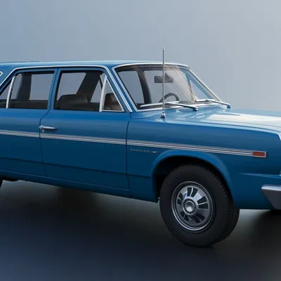 Mô hình 3D AMC Rambler Station Wagon 1969 - Tinh hoa xe cổ