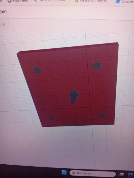 Đế gắn camera lên trần nhà (Support Camera LSC 360) in 3D - Image 1