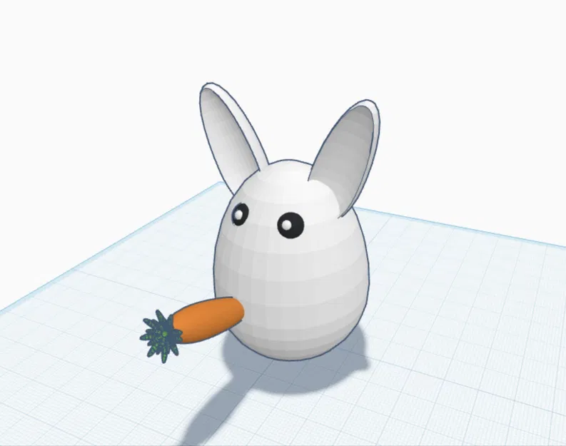 Mô hình 3D chú thỏ Phục Sinh hình trứng (Easter bunny egg) cực đáng yêu - Image 1