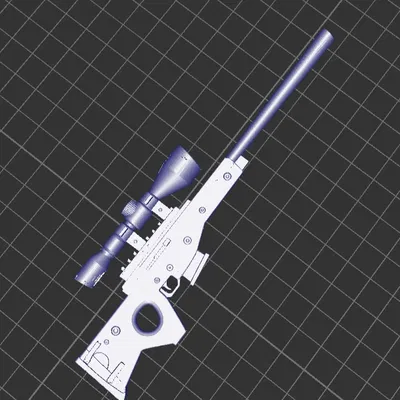 Mô hình súng bắn tỉa Sniper - File in 3D chi tiết cực chất