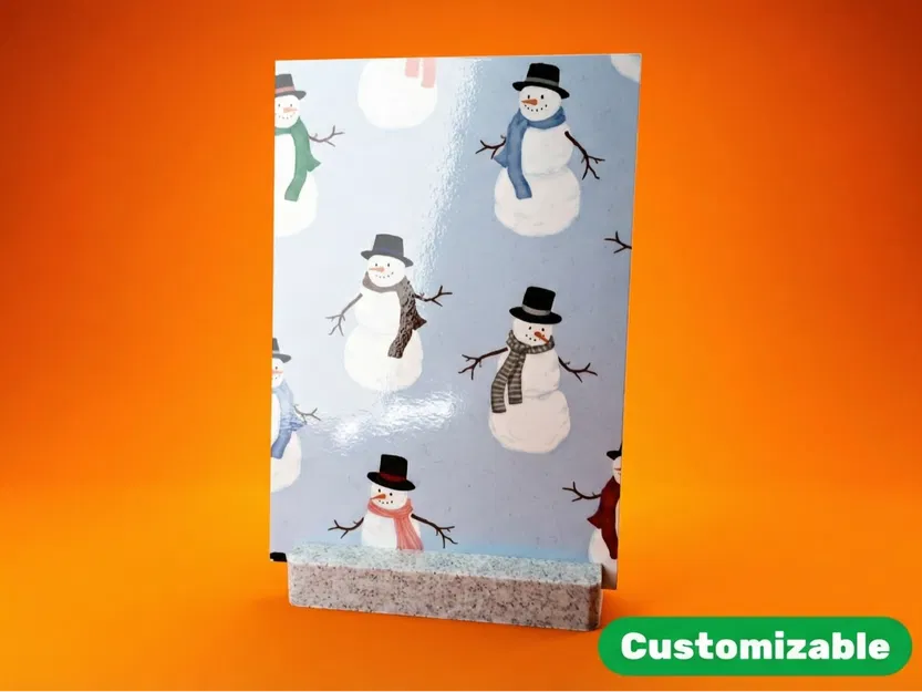 Đế cắm thẻ / Khối trưng bày ảnh tùy chỉnh (Phong cách tối giản) - Image 1