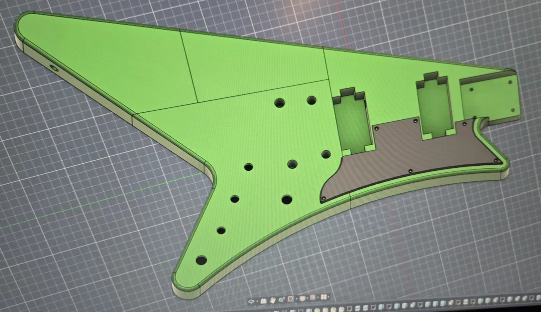 Thân đàn guitar thiết kế kiểu Moderne - Image 3