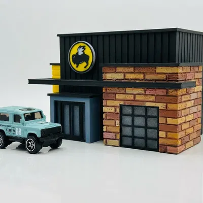 Mô hình diorama Buffalo Wild Wings tỷ lệ 1/64