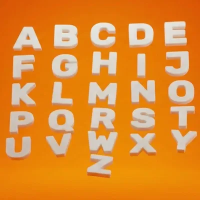 Bộ Chữ Cái 3D (A-Z)