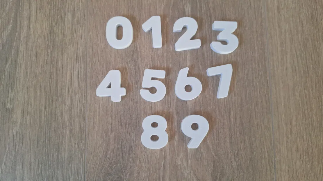 Bộ chữ số 3D (0-9) - Image 3