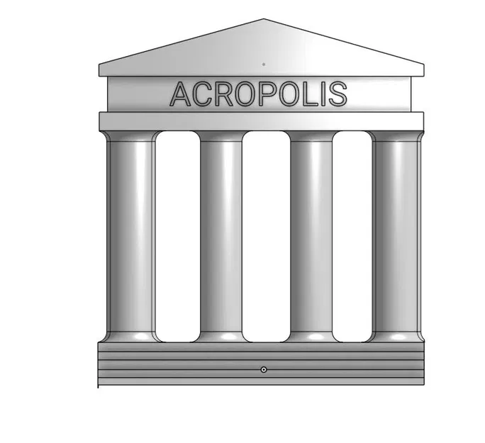 Mô hình trang trí Acropolis - Tái hiện kiến trúc Hy Lạp cổ đại - Image 1