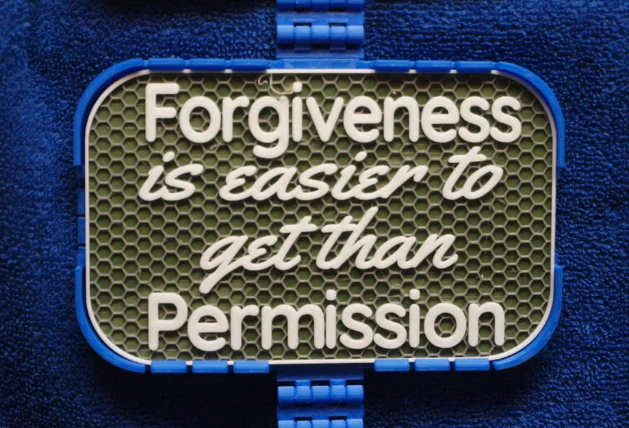 Bảng hiệu 'Forgiveness or Permission' - Image 1