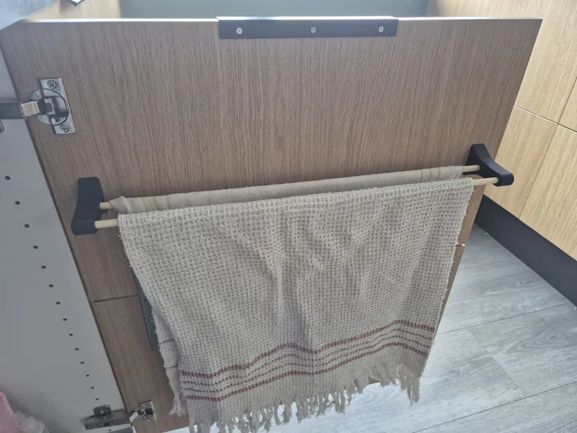 Giá treo khăn nhà bếp gắn tủ - Image 1