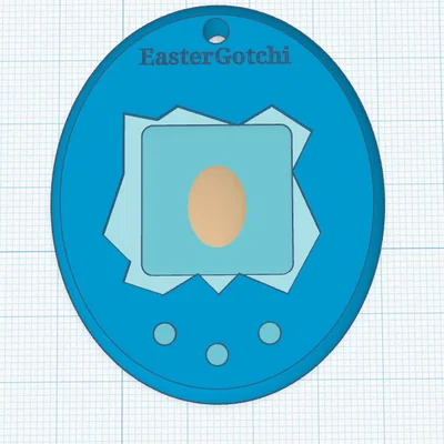 Móc khóa Tamagotchi phong cách lễ Phục sinh - Mô hình in 3D hoài niệm