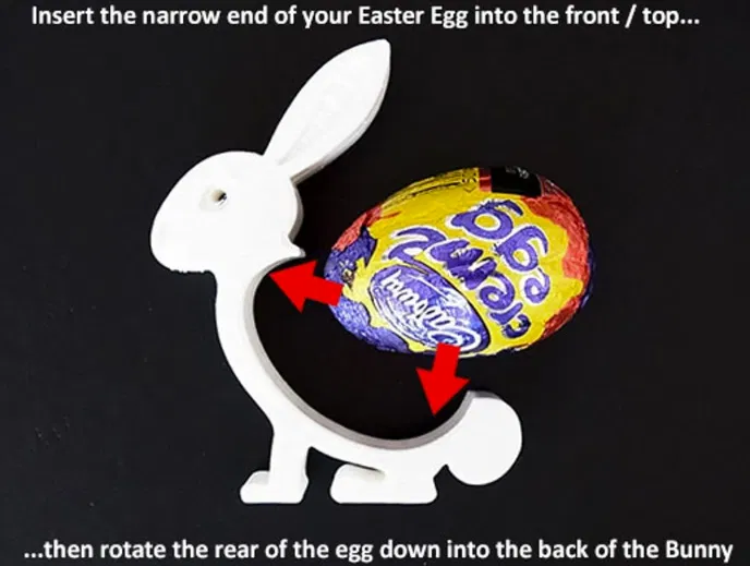 Mô hình Thỏ giữ trứng Phục sinh (Easter Egg Holder Bunnies) - Image 2