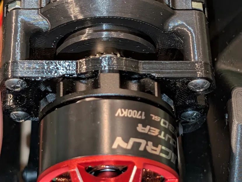 Bộ adapter gắn motor Hobbywing Quicrun Outer 3530 SL cho 3dSets Bamboo - Image 1