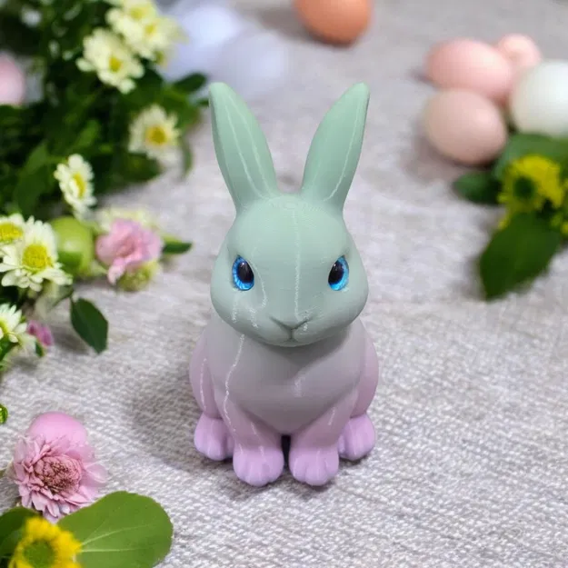 Chú thỏ đáng yêu - Tương thích mắt thủy tinh 6mm và 8mm - Image 1