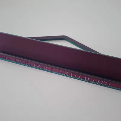 Giá đỡ đĩa than Comic Sans [Có chữ tiếng Anh và Ba Lan]