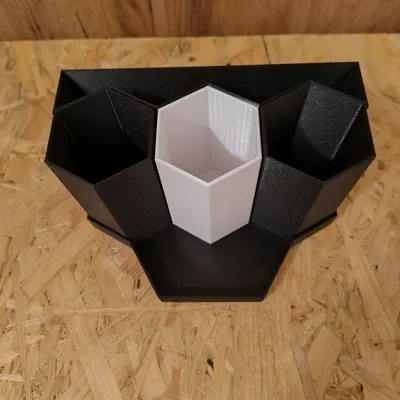 Ống cắm bút để bàn đa năng - Phụ kiện in 3D giúp góc làm việc gọn gàng