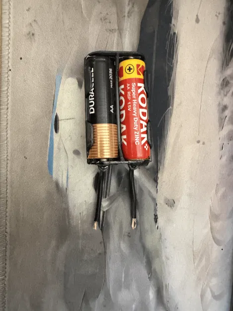 Đế giữ pin AA đôi siêu nhẹ (Giảm một nửa trọng lượng) ~4g - Image 3