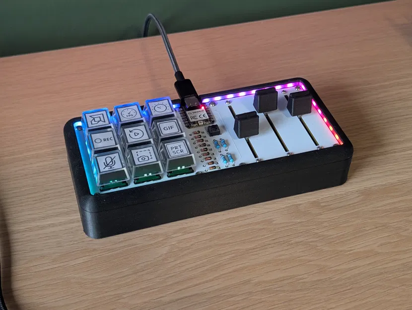 Bàn phím Macro DIY kết hợp cần gạt âm lượng Deej - Image 1