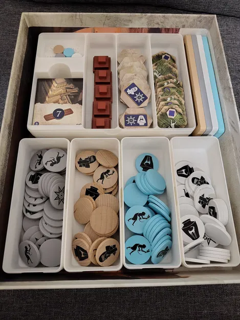 Bộ khay đựng (insert) 3D cho board game Babylonia - Image 1