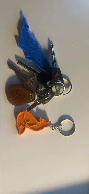 Móc khóa hình cáo tối giản - Image 3