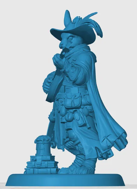 Mô hình Harengon Bard (Người hát rong thỏ) in 3D cho game D&D - Image 2