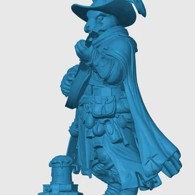 Mô hình Harengon Bard (Người hát rong thỏ) in 3D cho game D&D