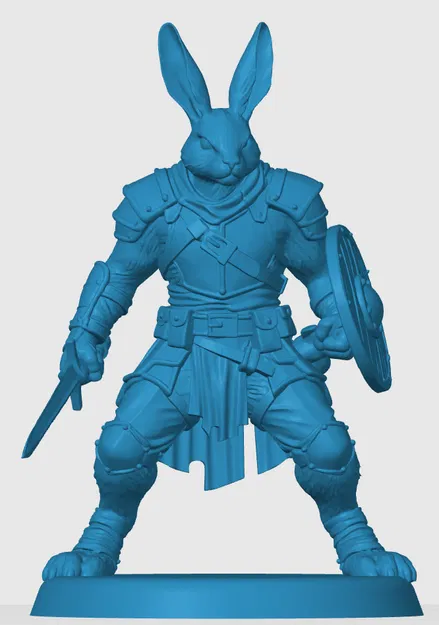 Mô hình Harengon Fighter - Chiến binh thỏ dũng mãnh cho D&D - Image 3