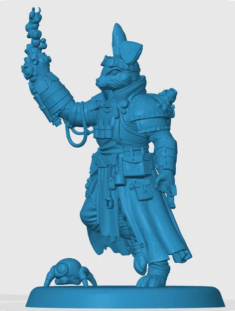 Mô hình Harengon Artificer - Nhân vật thỏ kỹ sư in 3D cho RPG - Image 2