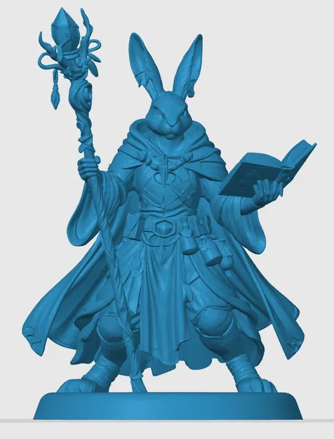 Mô hình Harengon Wizard in 3D cho game nhập vai D&D - Image 3