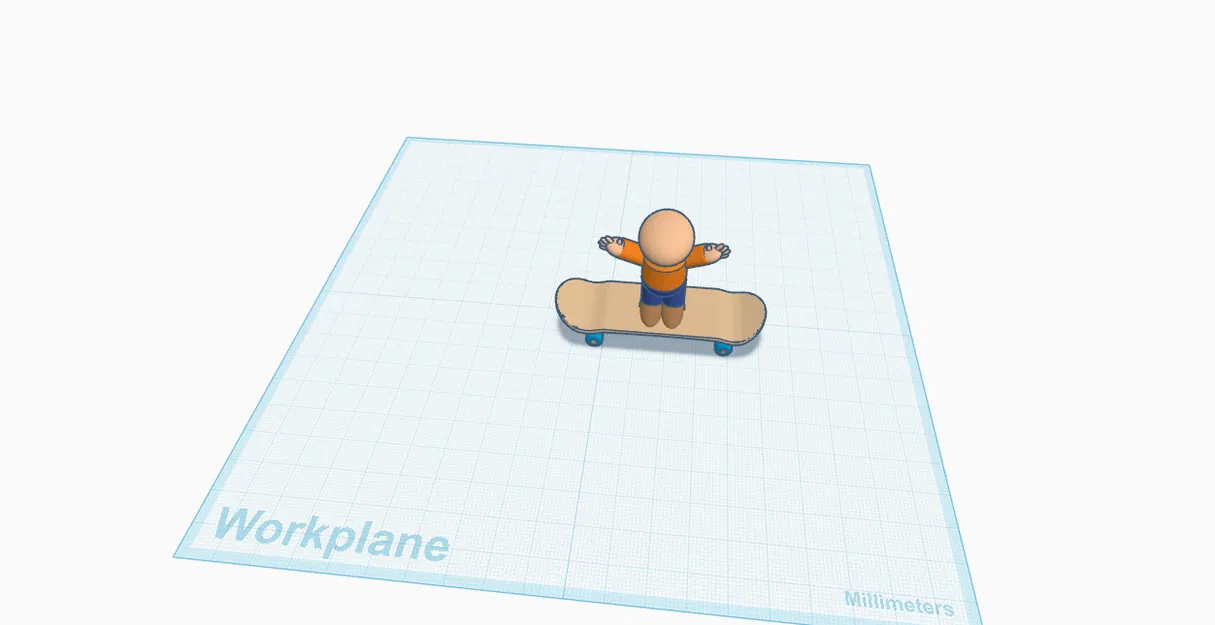 Mô hình 3D nhân vật lướt ván (Tech Deck) độc đáo cho bàn làm việc - Image 1