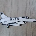 Móc khóa máy bay chiến đấu F-16 in 3D phong cách - Thumbnail 1