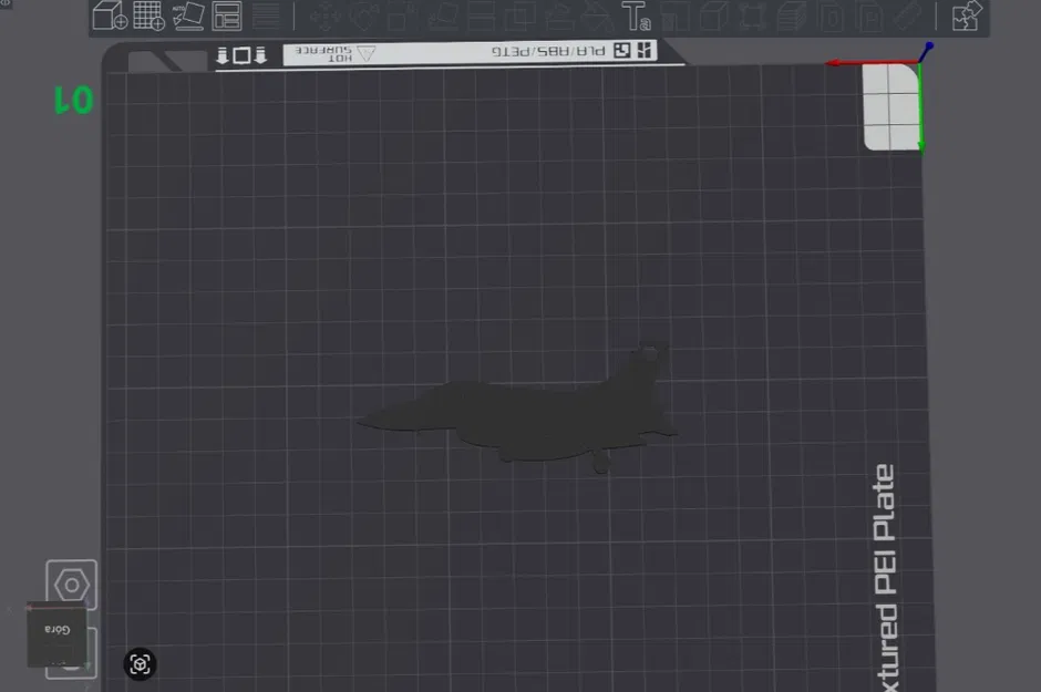 Móc khóa máy bay chiến đấu F-16 in 3D phong cách - Image 3