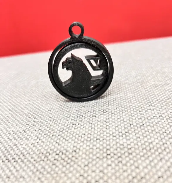 Móc khóa xoay hình logo Vauxhall độc đáo - Mô hình in 3D fidget toy - Image 2