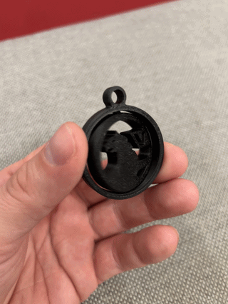 Móc khóa xoay hình logo Vauxhall độc đáo - Mô hình in 3D fidget toy - Thumbnail 3