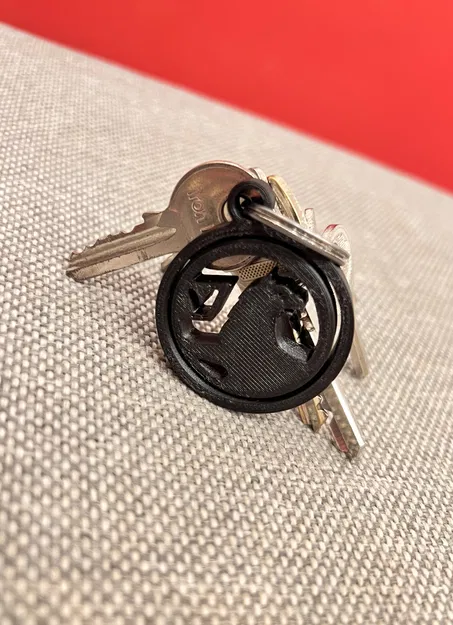 Móc khóa xoay hình logo Vauxhall độc đáo - Mô hình in 3D fidget toy - Image 5