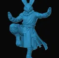 Mô hình 3D Harengon Monk cho game D&D và Tabletop - Thumbnail 1