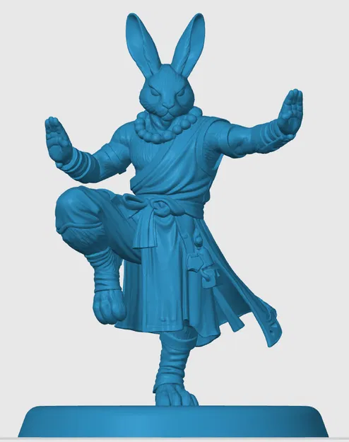 Mô hình 3D Harengon Monk cho game D&D và Tabletop - Image 3