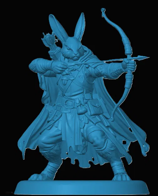 Mô hình 3D Harengon Ranger - Chiến binh thỏ cho game nhập vai D&D - Image 1
